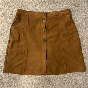 Abercrombie and Fitch Vegan Faux Suede mini skirt - size medium